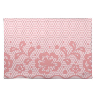 Lace pattern, flower vintage 3 cloth placemat