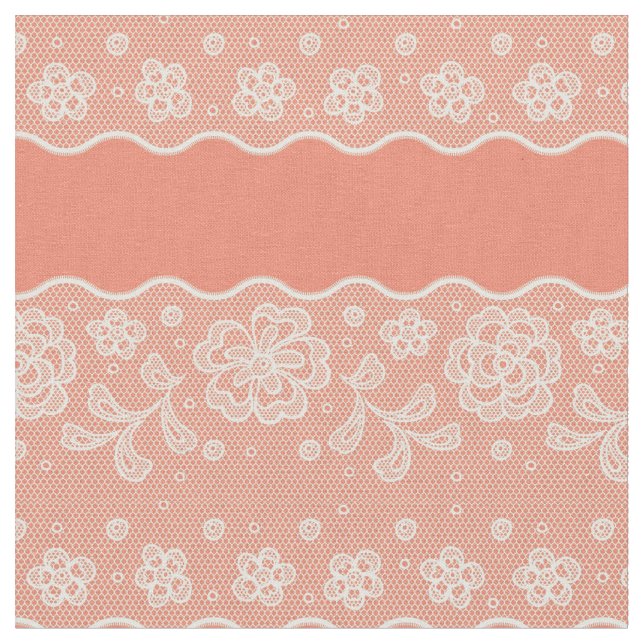 Lace pattern, flower vintage 4 fabric (Close Up)