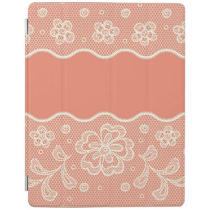 Lace pattern, flower vintage 4 iPad smart cover