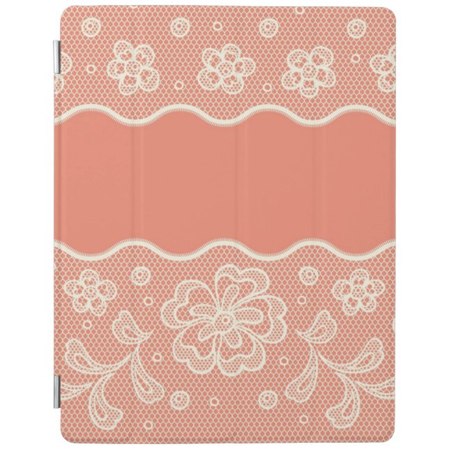 Lace pattern, flower vintage 4 iPad smart cover (Front)