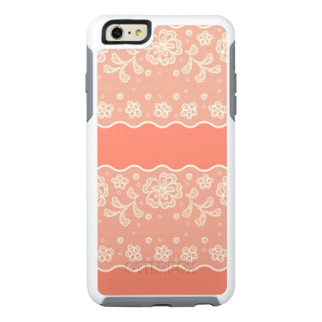 Lace pattern, flower vintage 4 otterbox iPhone case (Back)