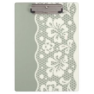 Lace pattern, flower vintage 5 clipboard