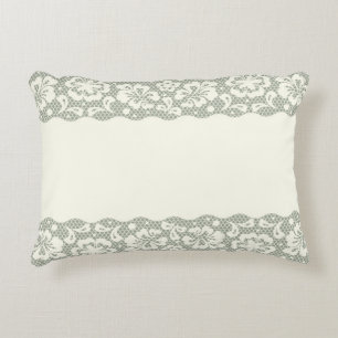 Lace pattern, flower vintage 5 decorative pillow