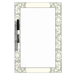 Lace pattern, flower vintage 5 Dry-Erase board