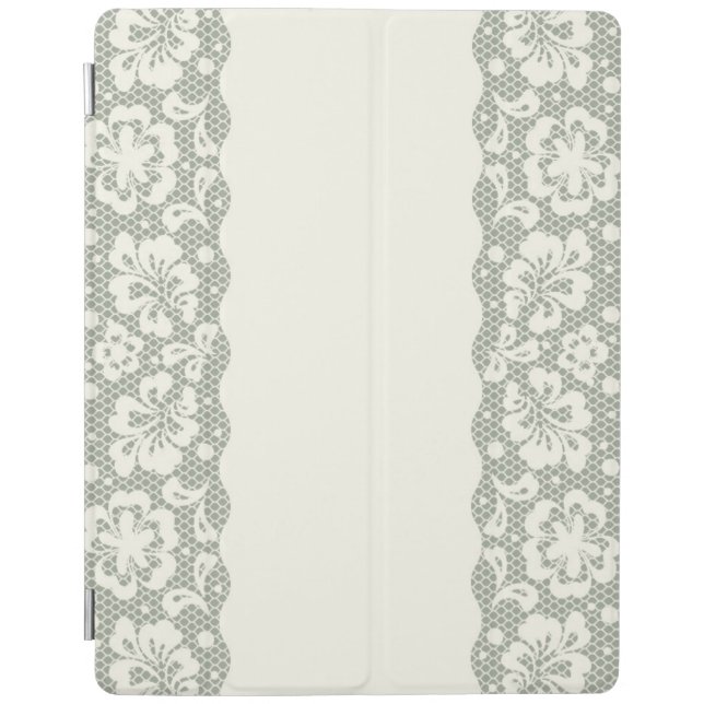 Lace pattern, flower vintage 5 iPad smart cover (Front)