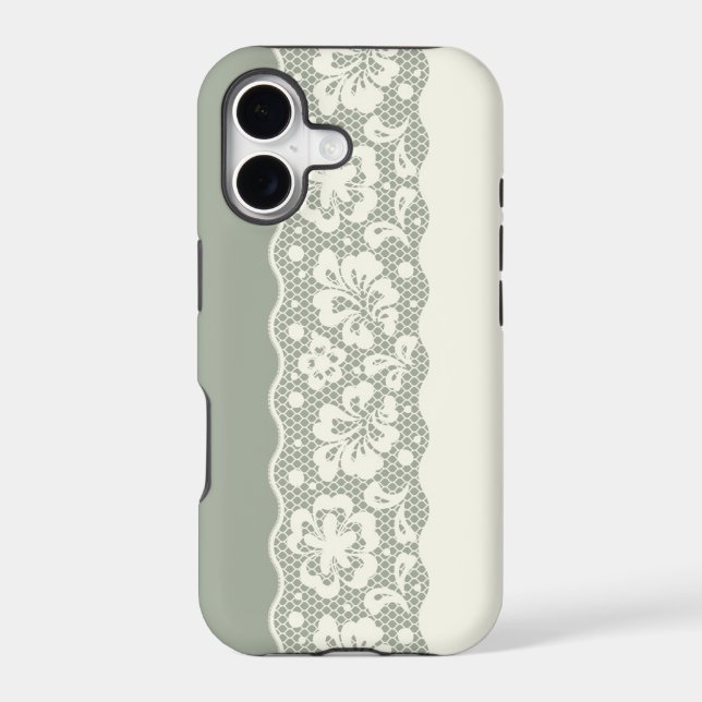 Lace pattern, flower vintage 5 iphone case (Back)