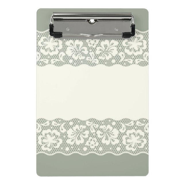 Lace pattern, flower vintage 5 mini clipboard (Front)