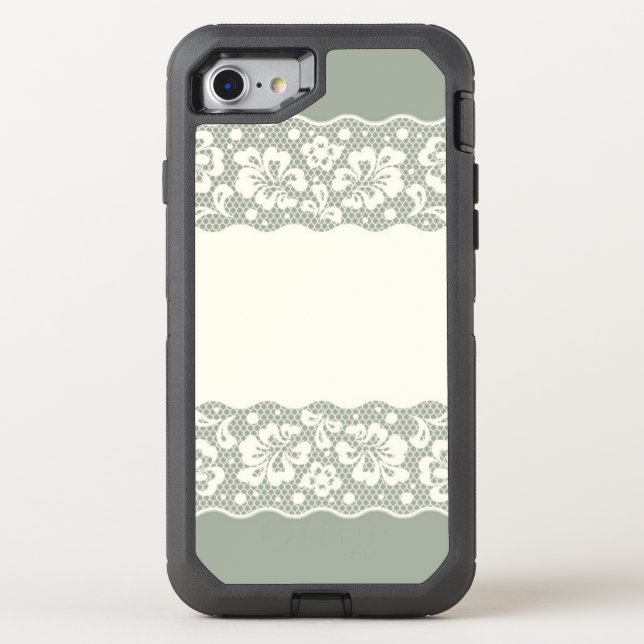 Lace pattern, flower vintage 5 otterbox iPhone case (Back)