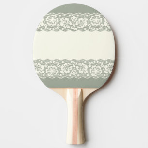 Lace pattern, flower vintage 5 ping pong paddle