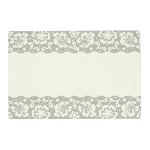 Lace pattern, flower vintage 5 placemat