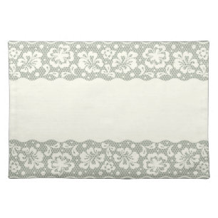 Lace pattern, flower vintage 5 placemat