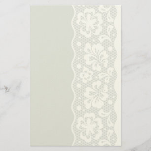 Lace pattern, flower vintage 5 stationery