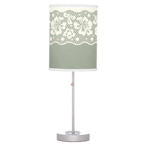 Lace pattern flower vintage 5 table lamp