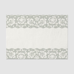 Lace pattern, flower vintage 5 tissue paper