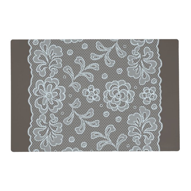 Lace pattern, flower vintage 6 placemat (Front)