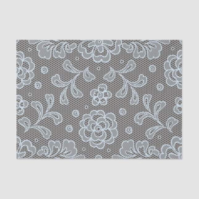 Lace pattern, flower vintage 6 tissue paper (Front)