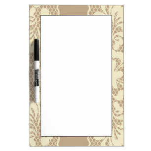 Lace pattern, flower vintage 7 Dry-Erase board