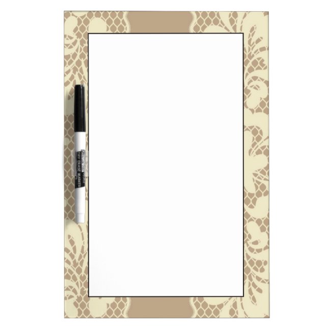 Lace pattern, flower vintage 7 Dry-Erase board (Front)