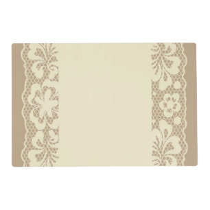 Lace pattern, flower vintage 7 placemat