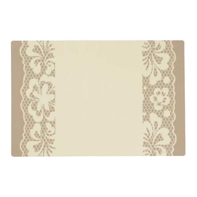 Lace pattern, flower vintage 7 placemat (Front)