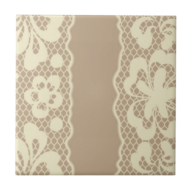 Lace pattern, flower vintage 7 tile (Front)