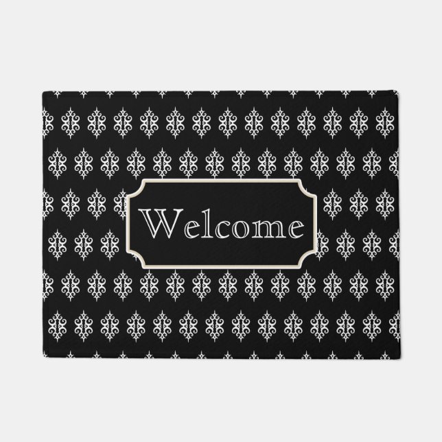 Lace Pattern Welcome Doormat (Front)