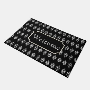 Lace Pattern Welcome Doormat by suncookiez at Zazzle