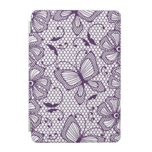 Lace pattern with butterflies iPad mini cover