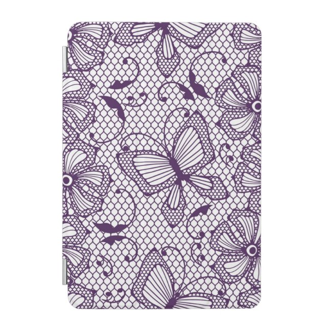 Lace pattern with butterflies iPad mini cover (Front)