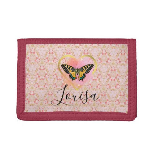 Lace Patterned Personalized Photo Wallet
