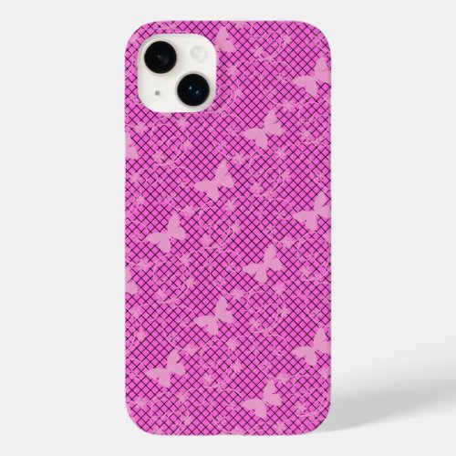 Lace Pink Butterflies Samsung Galaxy Case