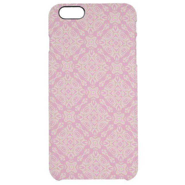 Lace Pink-iPhone/6s Plus Clearly™ Deflector Case (Back)