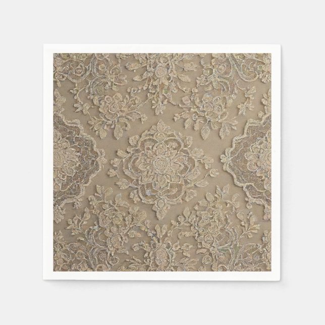 lace print paper napkin (Front)