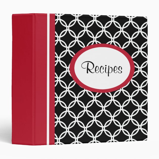 Lace Recipe Organizer Cookbook Binder Gift (Front/Spine)