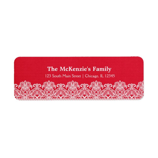 Lace (Red) Label (Front)