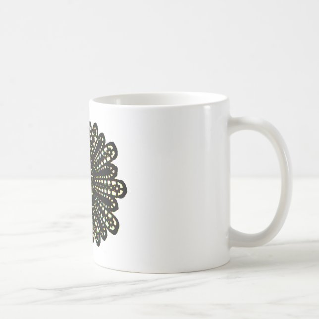 Lace Rose Colored 2 The MUSEUM Zazzle Gifts Coffee Mug (Right)
