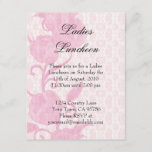 Lace Roses Ladies Luncheon Party Invitation
