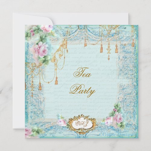 Lace Scrolls &amp; Tassels Invite