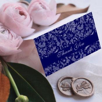Lace Thank You by Cardgallery at Zazzle