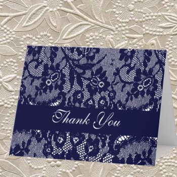 Lace Thank You by Cardgallery at Zazzle