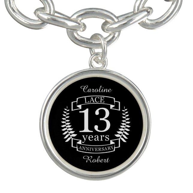 Lace Traditional wedding anniversary 13 years Bracelet (Design)