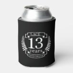 Lace Traditional wedding anniversary 13 years Can Cooler