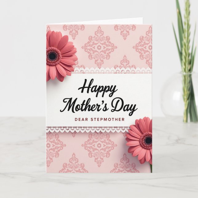 Lace Trim Sweet Mothers Day Card (Front)