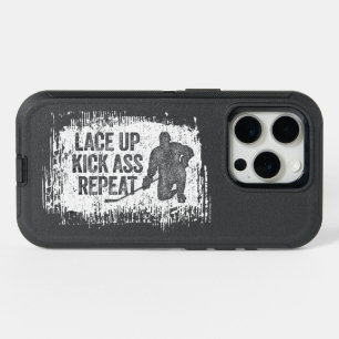 Lace Up. Repeat. (hockey) iPhone 15 Pro Case