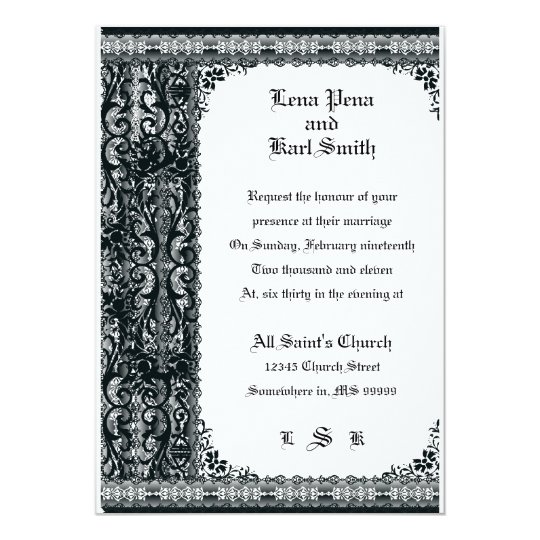 Lace Wedding Invitation