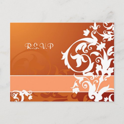 Lace Wedding RSVP card