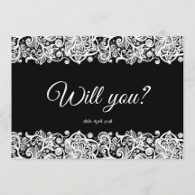Lace Will you be my Bridesmaid card
