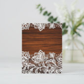 Lace & Wood Grain Rustic Scrapbook Paper | Zazzle