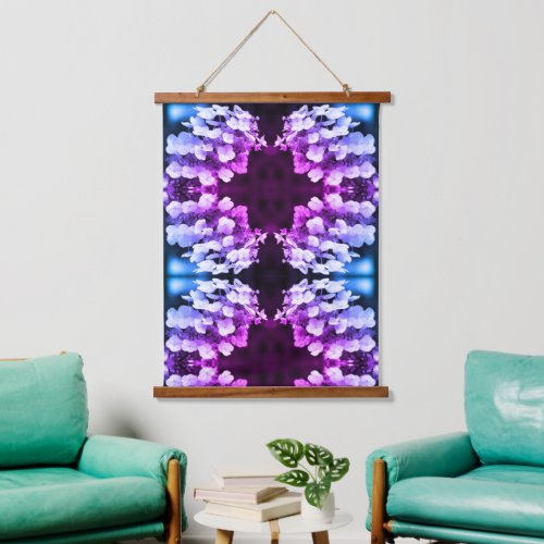Lacecap Hydrangea Color Tint Abstract  Hanging Tapestry