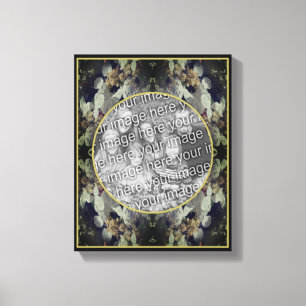 Lacecap Hydrangea Frame Create Your Own Photo Canvas Print